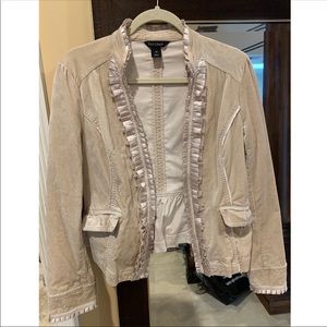 White House Black Market Suede Jacket